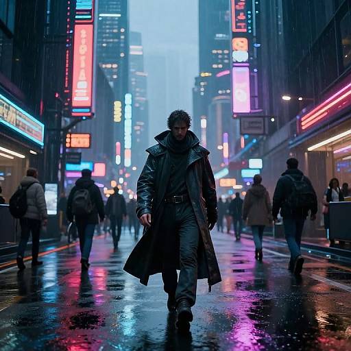 Davalos Cyberpunk Cityscape Scene