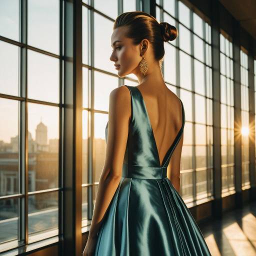 Elegant Fashion Model in Golden Hour Elegant Fashion Model in Golden Hour