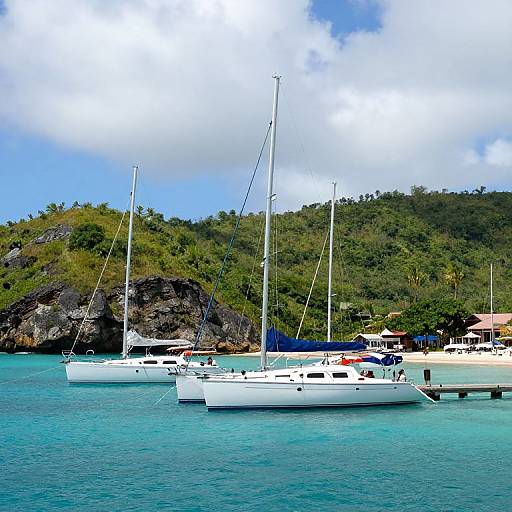 Sailboats at Pirate Bay Harbor