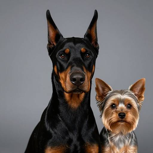 Doberman-Yorkie Mix Hyperrealistic Portrait