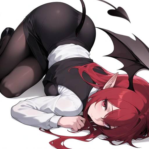 Red-Haired Koakuma Character Design