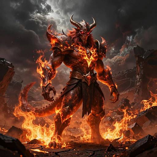 Fiery Diablo Beast Avatar