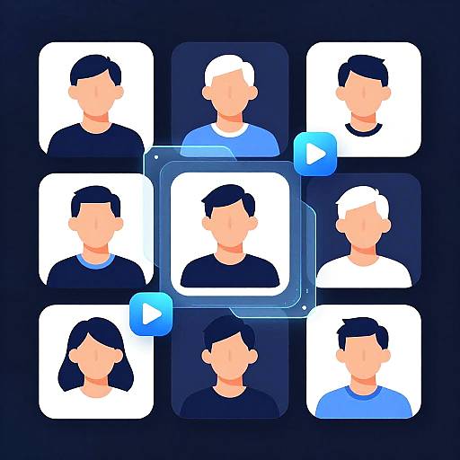 Futuristic YouTube Vector Profile Art