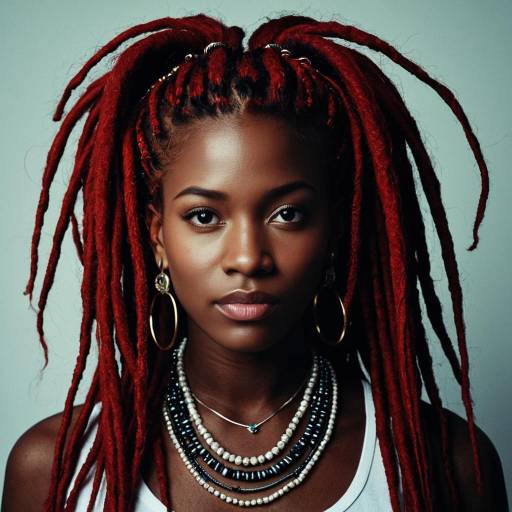 Stunning Solo Girl with Red Dreads