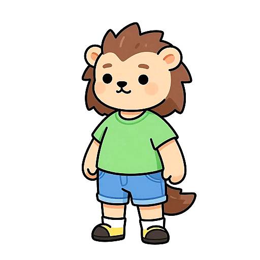 Anthropomorphic Teen Pangolin Character