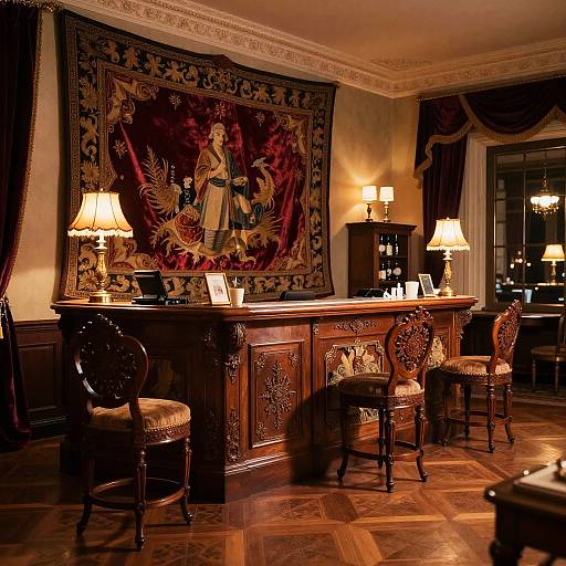 Luxurious Hotel Reception Scene