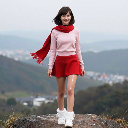 Photorealistic Winter Portrait of Rin