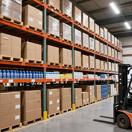 Organized Large Warehouse Interior