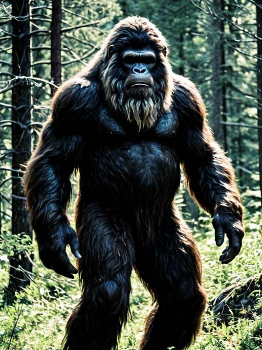 Bigfoot in Forest