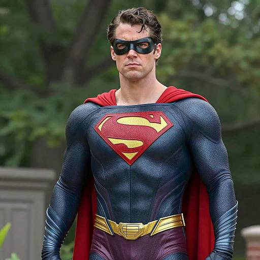 Epic Male Superhero in Stylish Costume