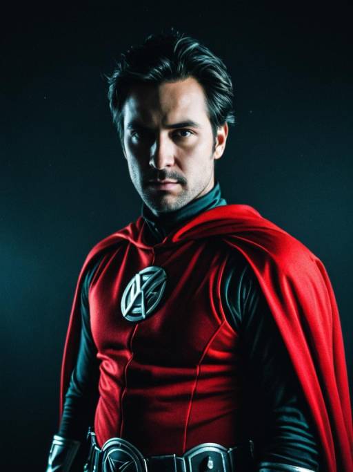 Dramatic Portrait of Jersey Cosplay Man
