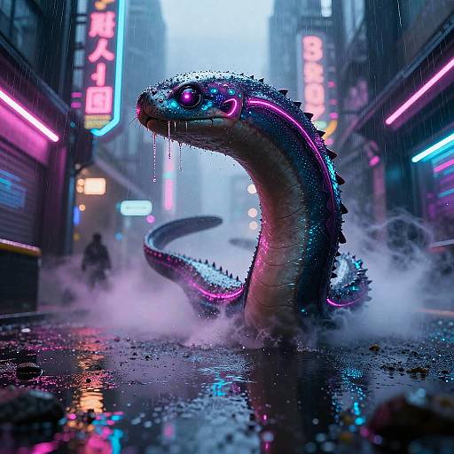 Cyberpunk Bioelectric Eel Assassin