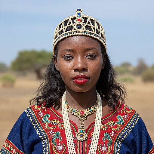 Zulu Traditional Woman Close-Up Portrait