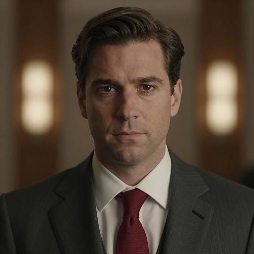 Intense Portrait of a Stylish Man