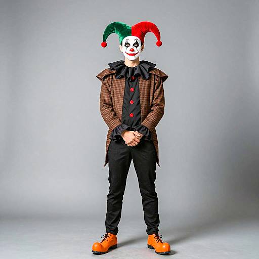 Realistic Jester Portrait in Costume