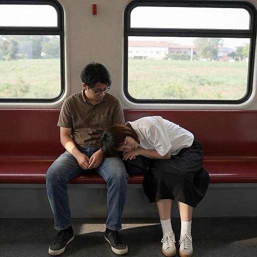 Quiet Moments on a Train Journey