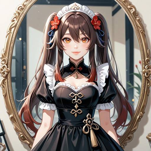 Hu Tao in Alternate Costume Reflection
