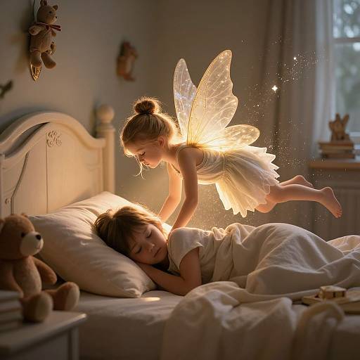 Enchanting Toothfairy by Child's Pillow