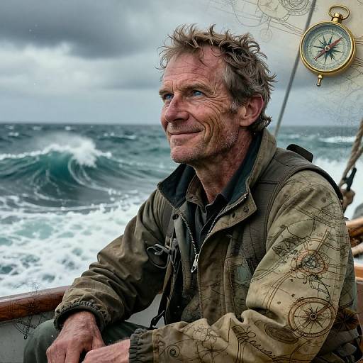 Eccentric Tidal Researcher Double Exposure