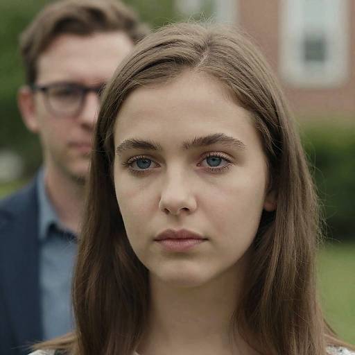 Portrait of a Young Woman with Blur