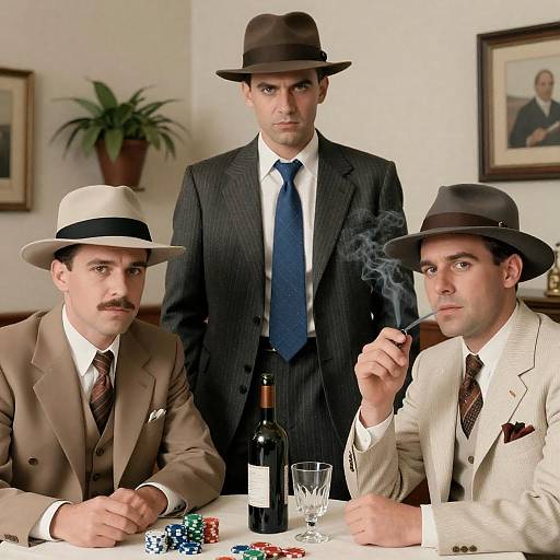 1940s Men in Vintage Attire