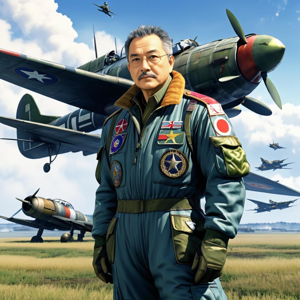 Heroic War Veteran and Legendary Warplane