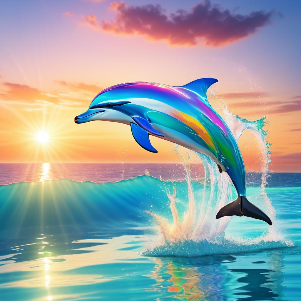 Dolphin Leap at Sunset in Ultra HD