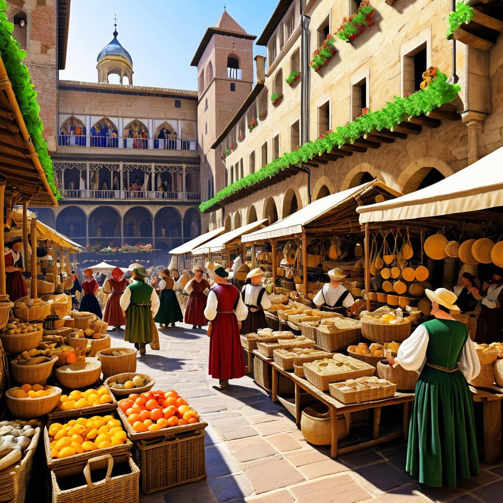 Renaissance Marketplace: Bartering and Colors