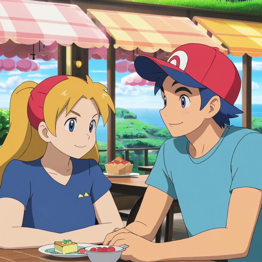 Romantic Date Scene in Cerulean City