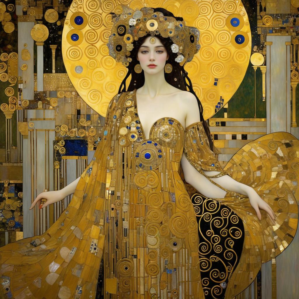 Forgotten Deity in Klimt's Ruined Art