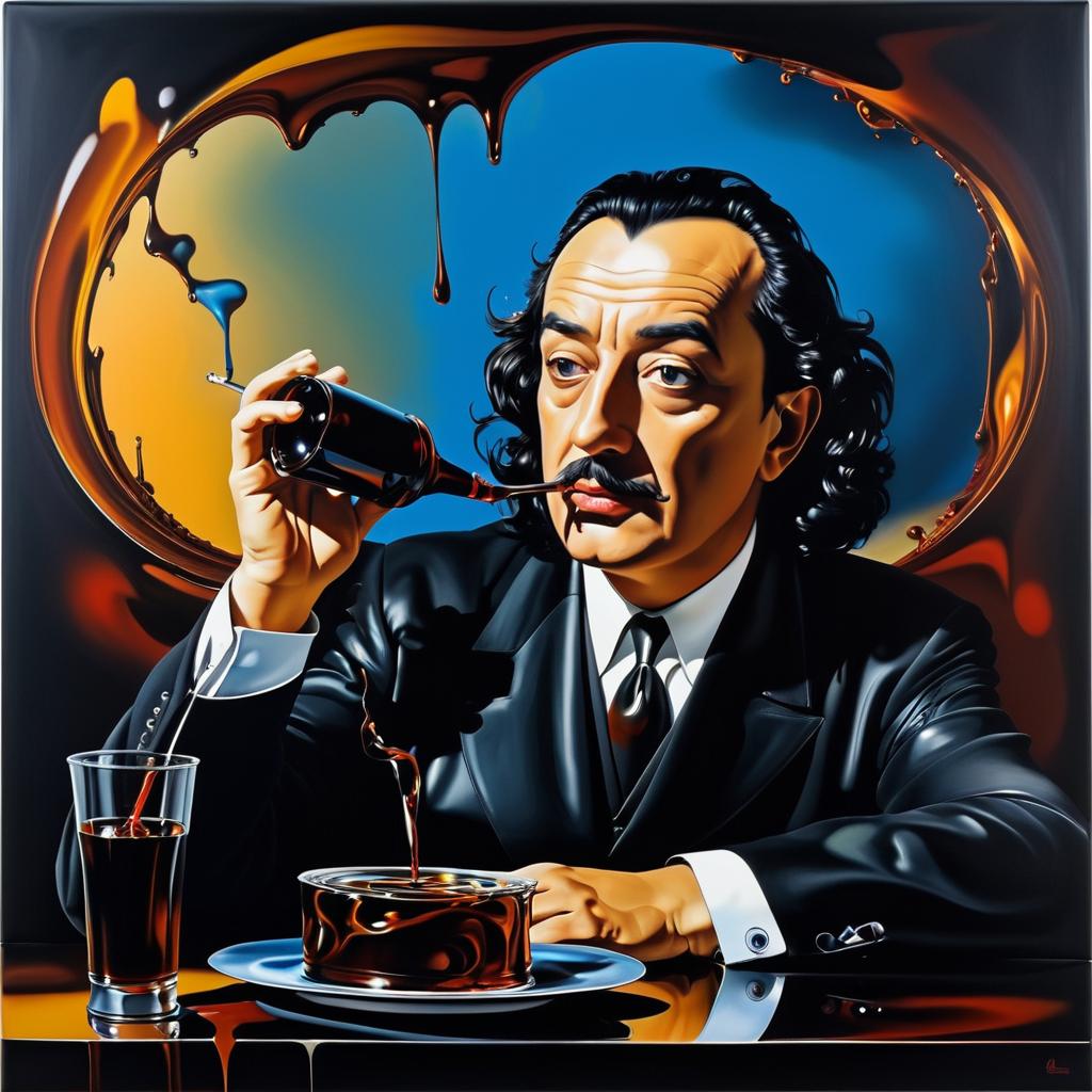 Surreal Cola: A Modern Dalí Interpretation