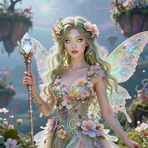 Ethereal Spring Fairy Thalia Portrait