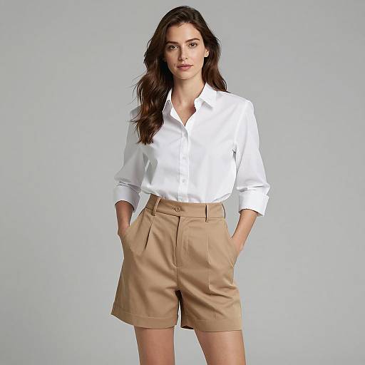 Woman Wearing Risky Business Costume