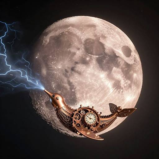 Clockwork Whale in Copper Moon Atmosphere