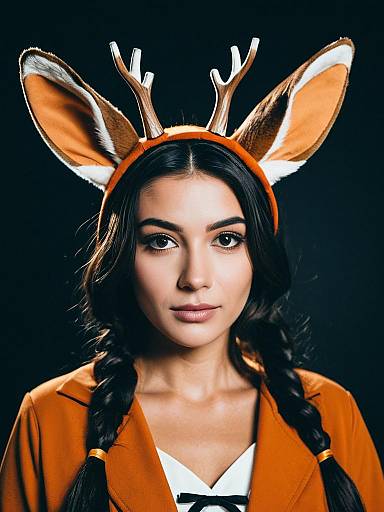 Bambi Halloween Costume Studio Portrait