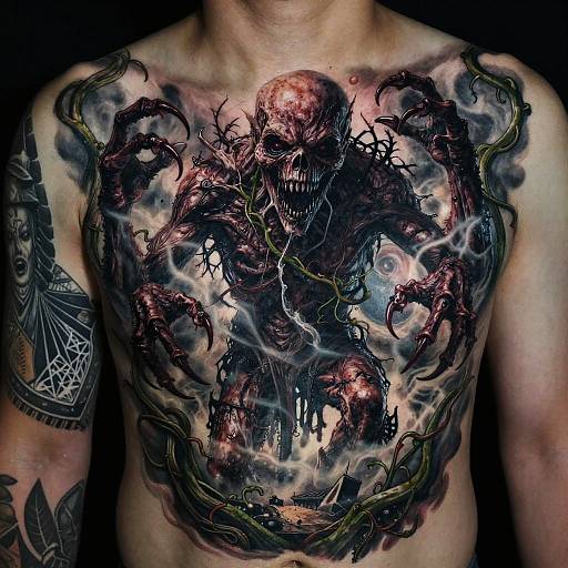 Realistic Horror Tattoos with Nightmarish Creatures