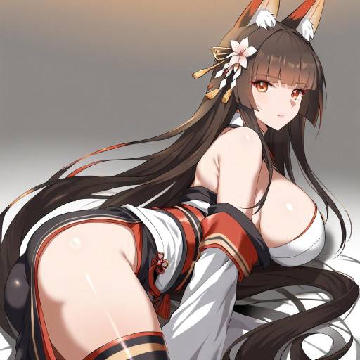 Illustration of Akagi (warship girls r), warship girls r in the style of Shepherd0821