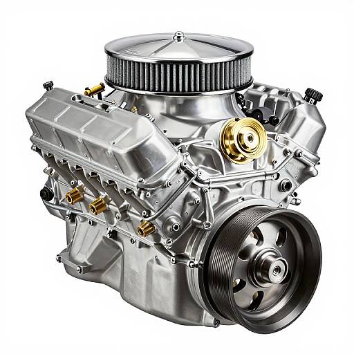 Polished Edelbrock 45014 Crate Engine