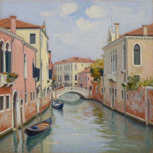 Venetian Byway Oil Painting