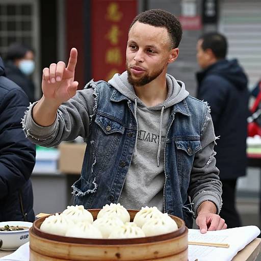 Stephen Curry as Humble Street Vendor