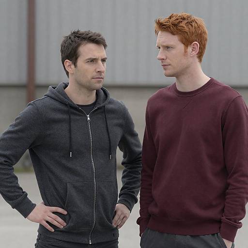 Two Men in Urban Outdoor Setting