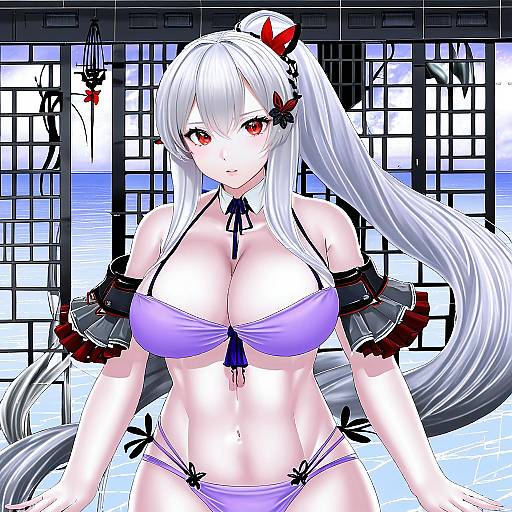 Illustration of Dunkerque (azur lane), azur lane in the style of Miyako (naotsugu)