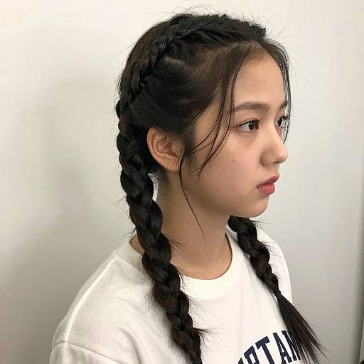 Kim Jisoo with Boxer Braids