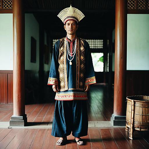 Man in Maranao Traditional Costume