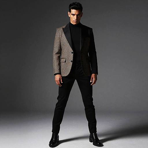 Latino Male Model in Designer Jacket