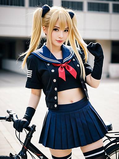 Lifestyle costume photo of Abukuma kai ni (kancolle). Cosplay clothes