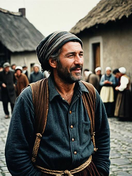 Candid Photorealistic Peasant Portrait