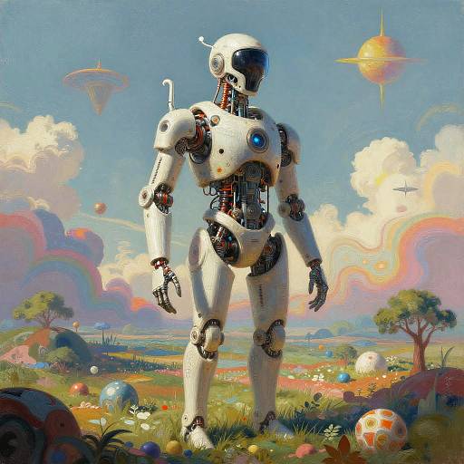 Sentient AI Sketching Dreamlike Landscapes