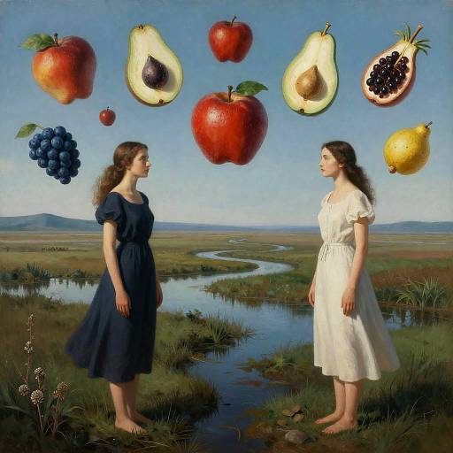 Surreal Wetland Dreamscape Encounter