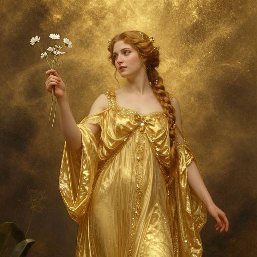 Golden Muse Inspired by Danaë
